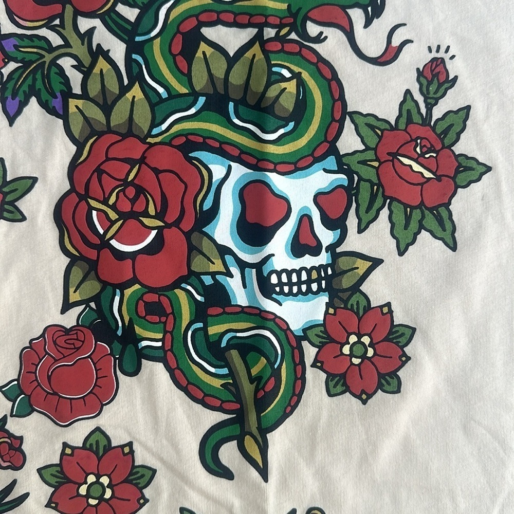 New GUESS Envoy Skull & Snake T- Shirt SZ M - Picture 2 of 5
